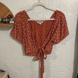 American eagle boho wrap top